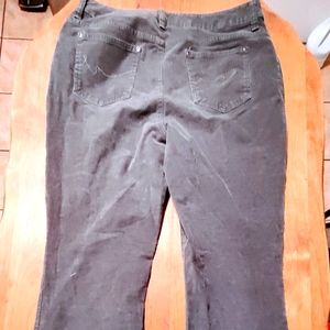 St. John's Bay Grey Corduroys, Sz 6